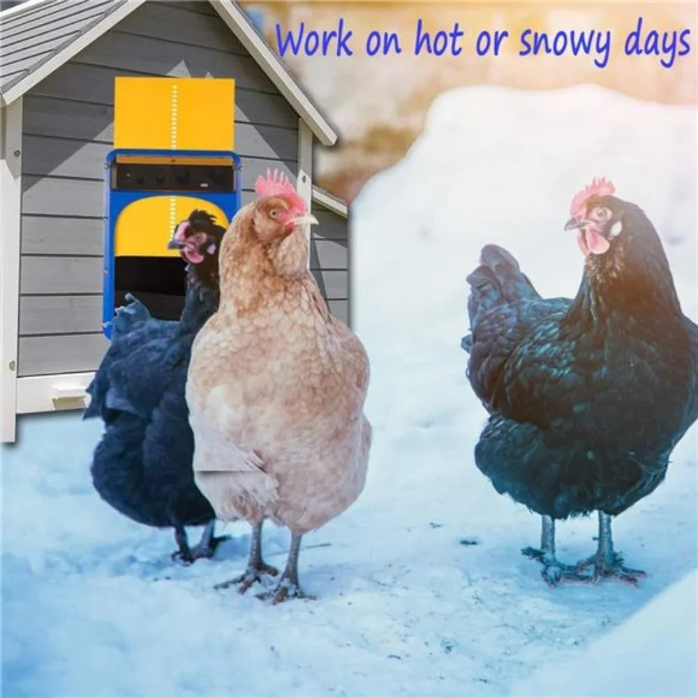 Automatic Chicken Coop Door with Light Sensor, Waterproof